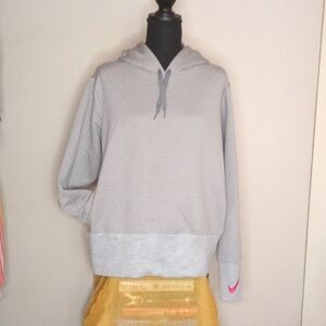 Gray Nike Women's Cropped Hoodie Size XL